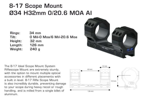 Gazi Sniper 34 mm tüp hassas keskin nişancı ayağı