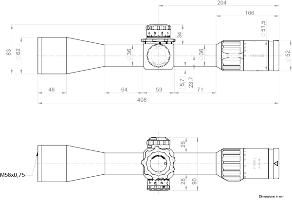 Kahles Dürbün - K540i  Refined 5-40x56 SKMR4+ ( Stok icin arayin )